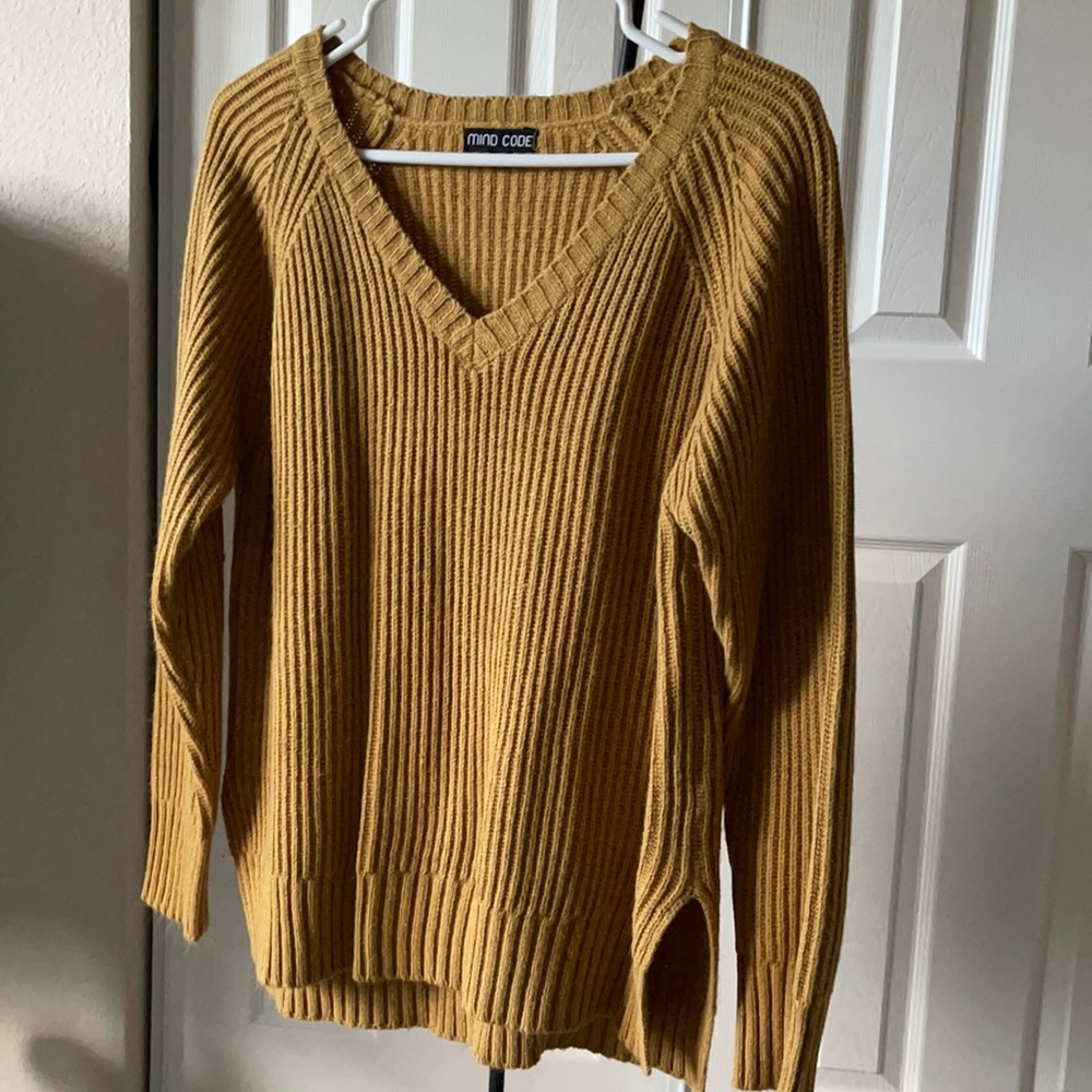 Oversized Mustard Sweater